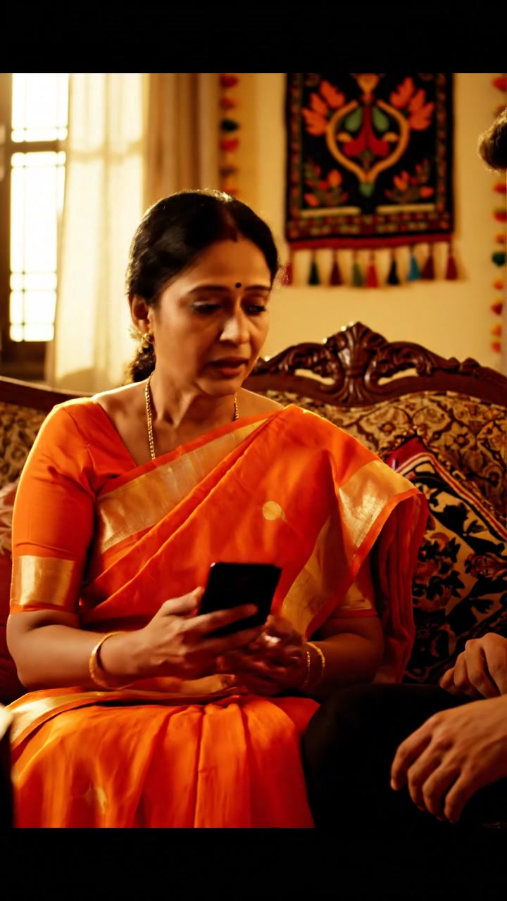 Mom Checks Her Phone
